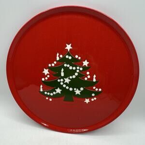 Waechtersbach Germany Christmas Tree Round Serving Platter Cake Plate 12"